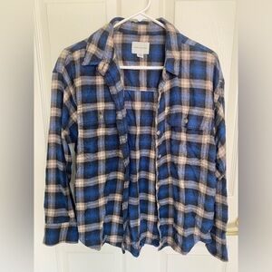 American Eagle blue flannel